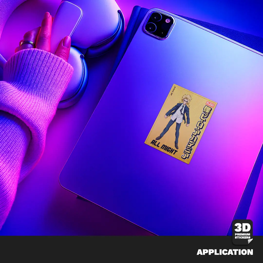 All Might miniposter Stickmadly