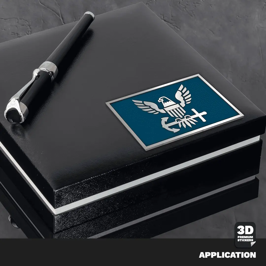 EAGLE ICON NAVY STICKERS -TWO PACK Stickmadly