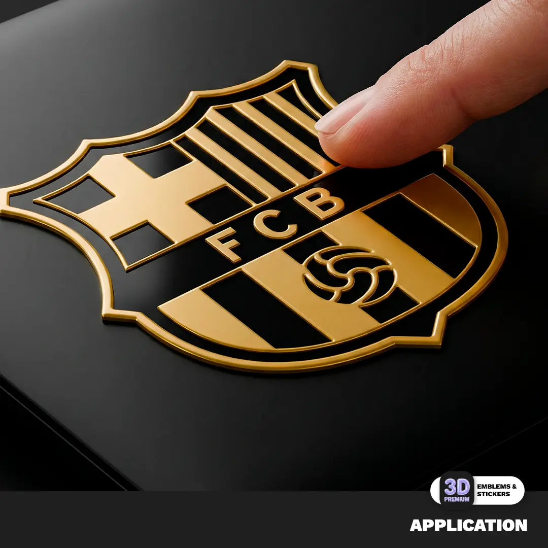 F.C. BARCELONA Black & Gold Stickmadly