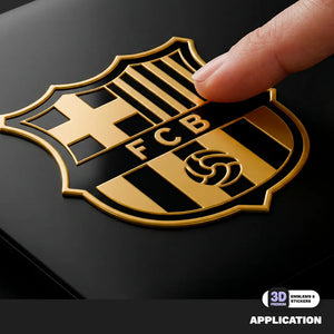 F.C. BARCELONA Black & Gold Stickmadly