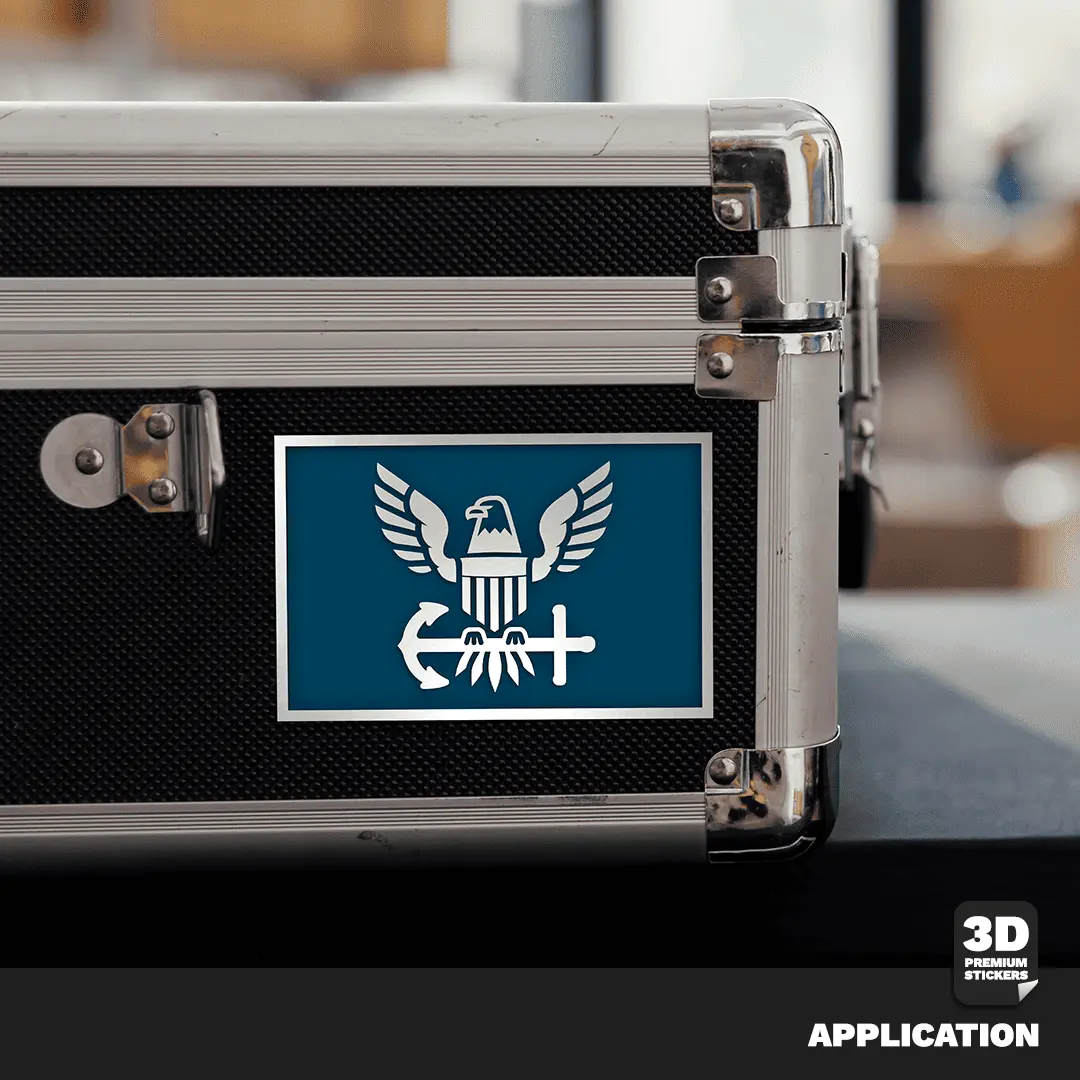 EAGLE ICON NAVY STICKERS -TWO PACK Stickmadly