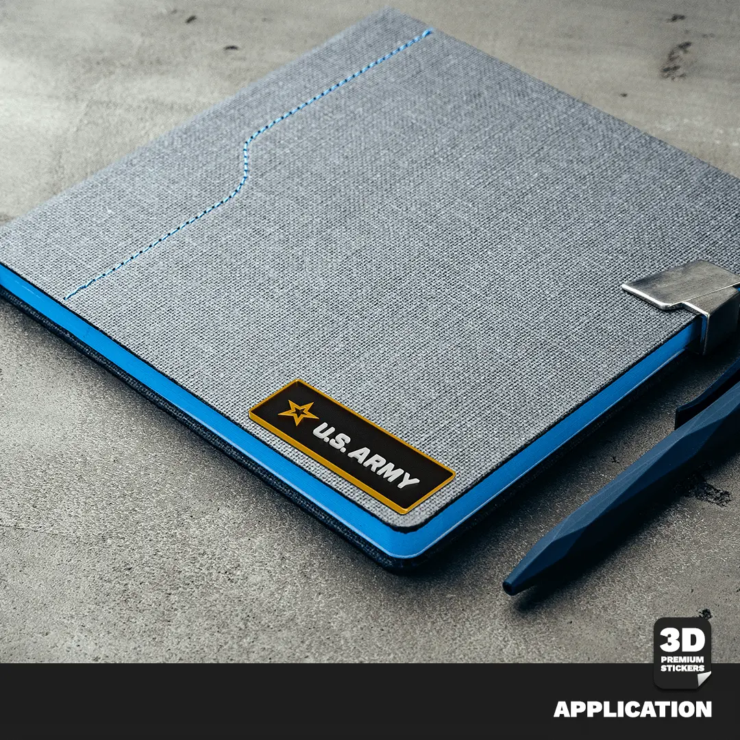 U.S. ARMY Gold Rectangle Stickmadly