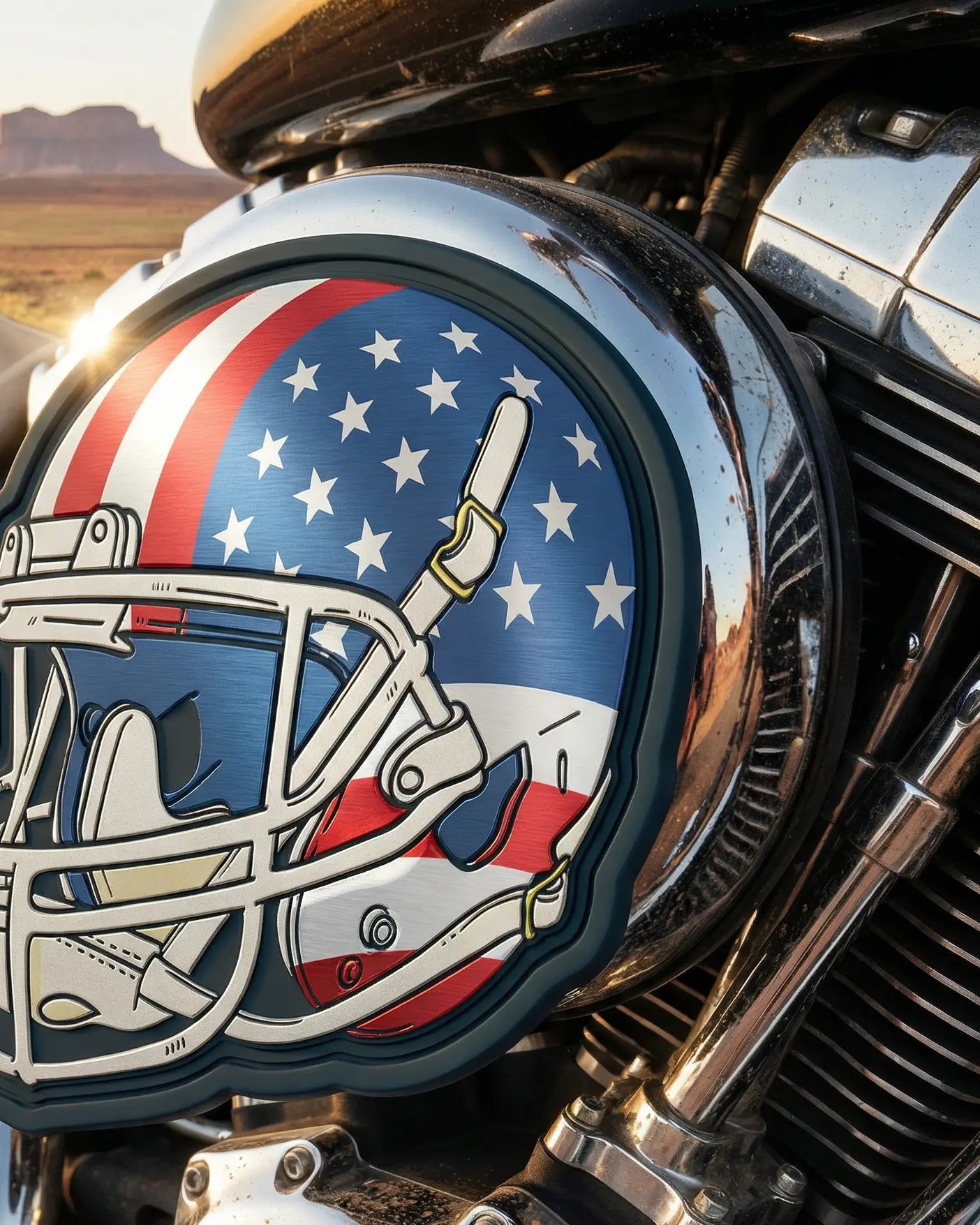 AMERICAN FOOTBALL HELMET USA Stickmadly