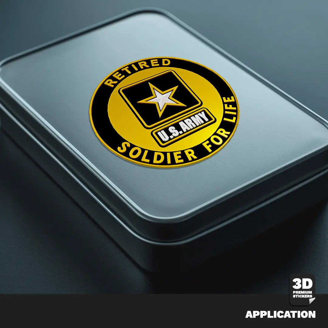 Soldier for Life Retired Stickmadly