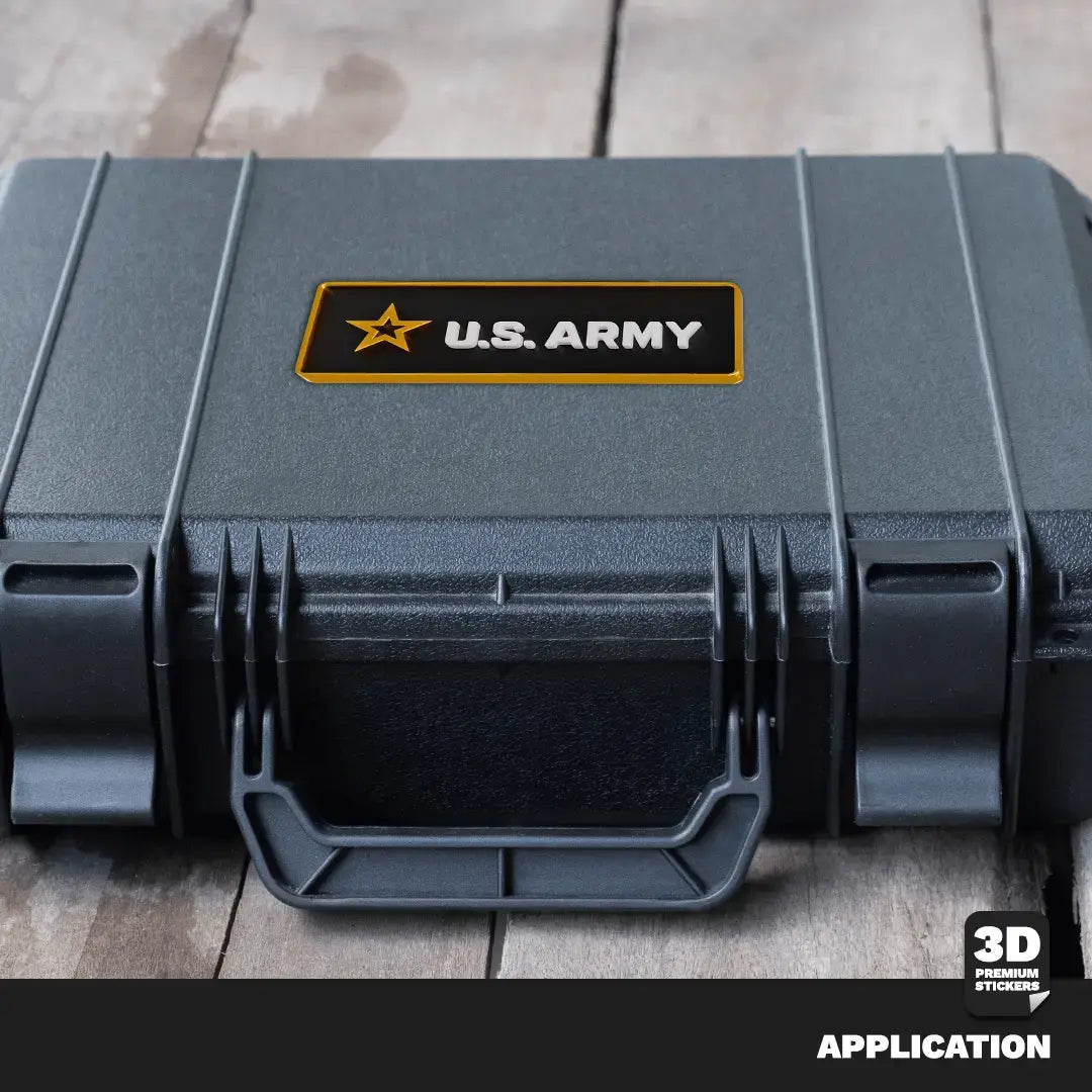 U.S. ARMY Gold Rectangle Stickmadly
