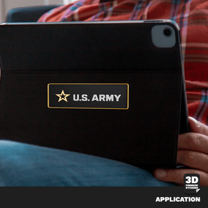 U.S. ARMY Gold Rectangle Stickmadly