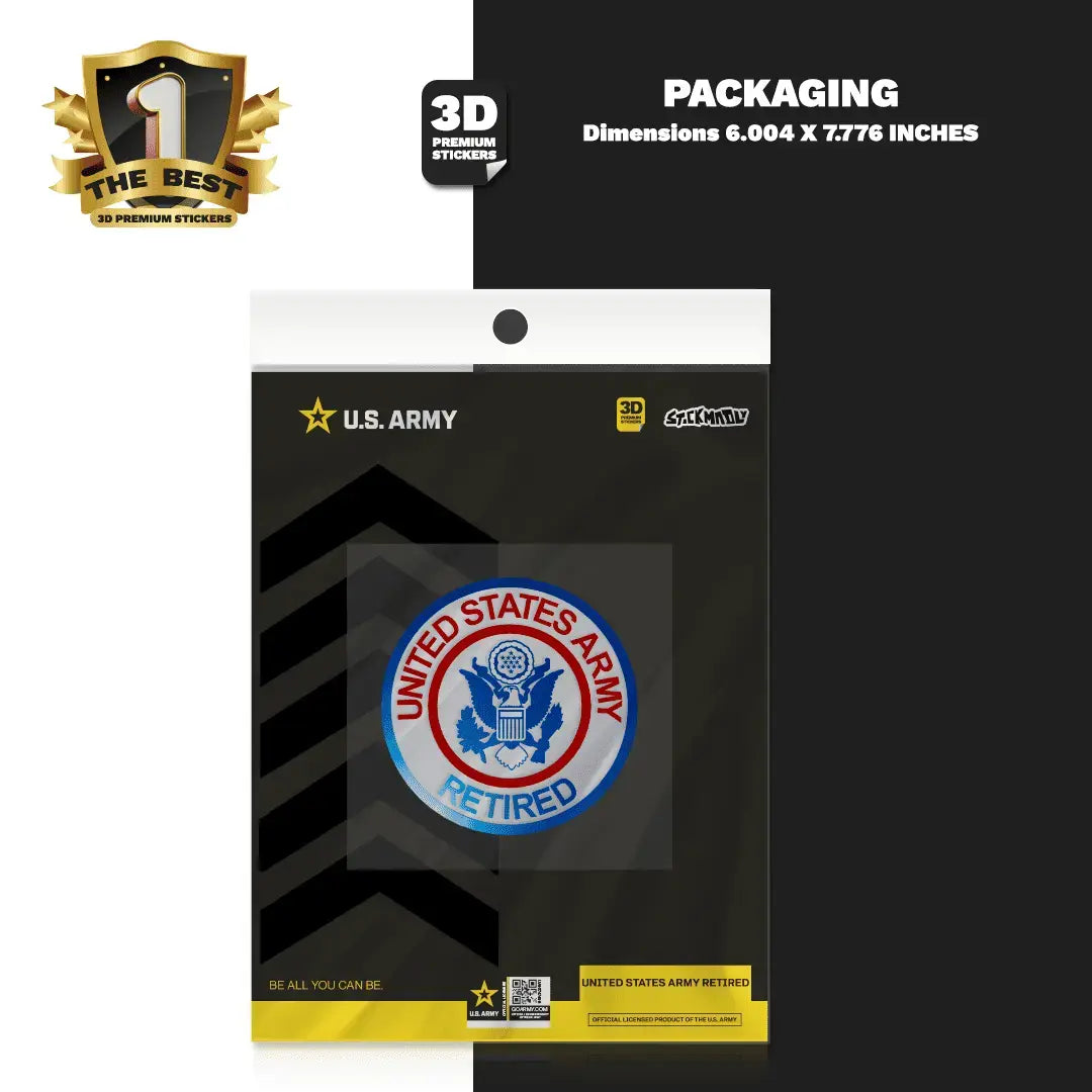 United States Army Retired Stickmadly