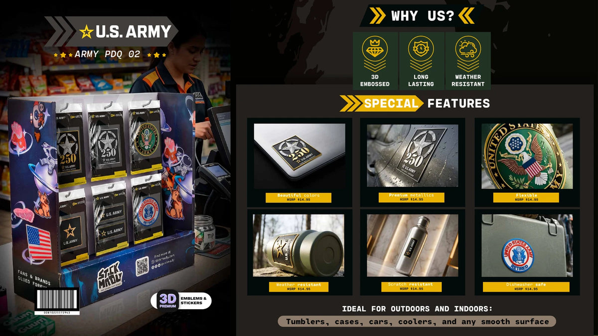 Army · 250th White & Gold