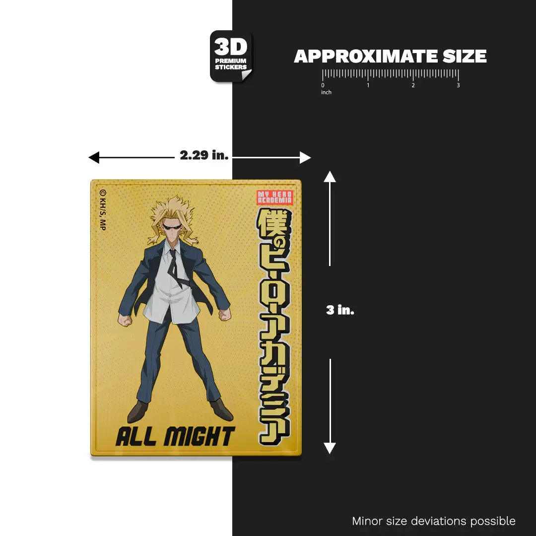 All Might miniposter - Stickmadly