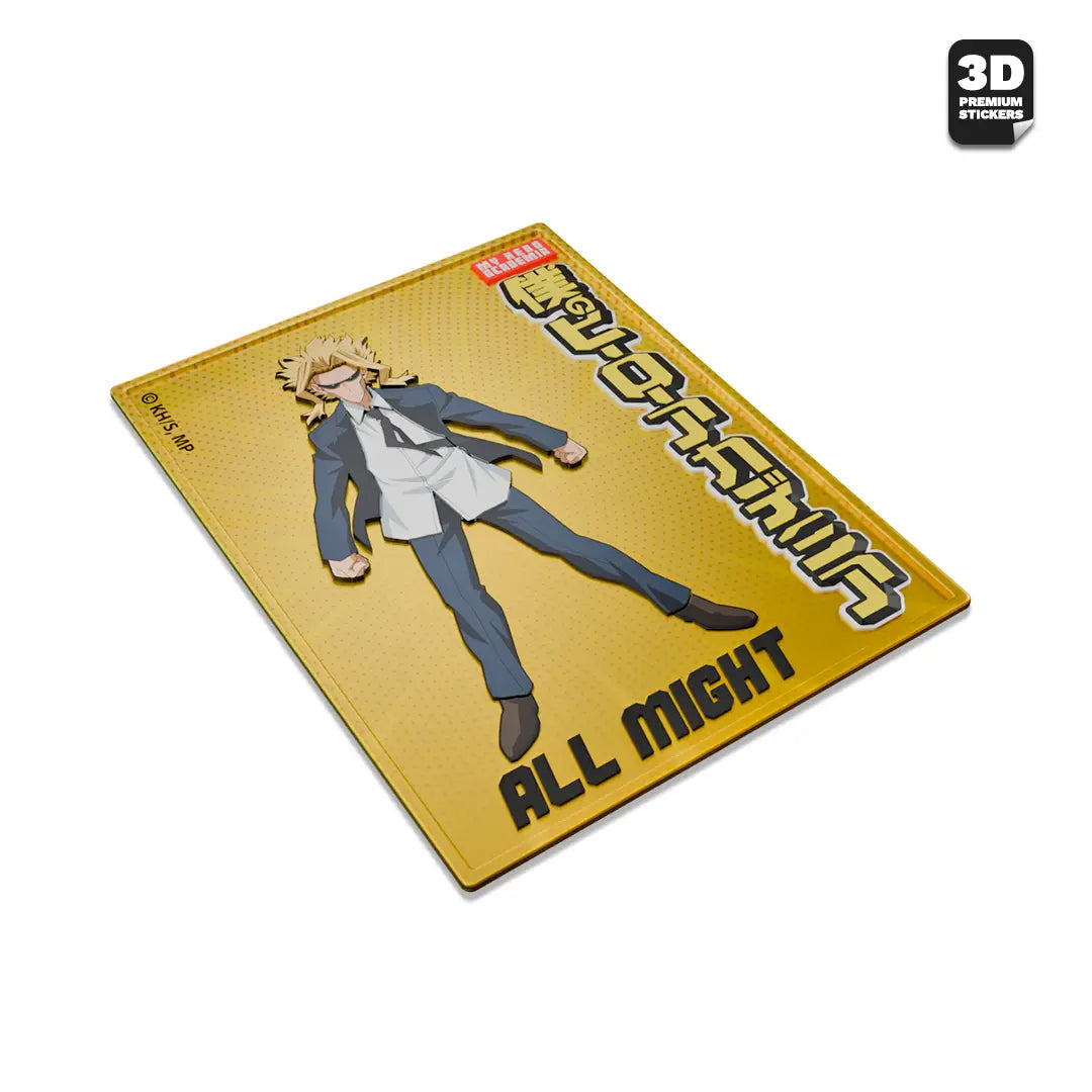 All Might miniposter - Stickmadly