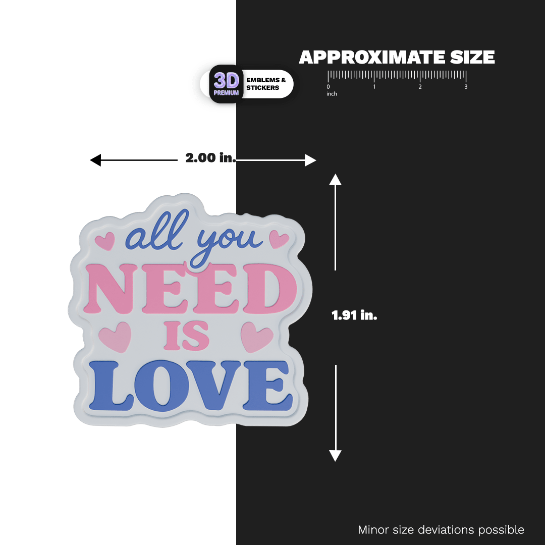 ALL YOU NEED IS LOVE - Stickmadly