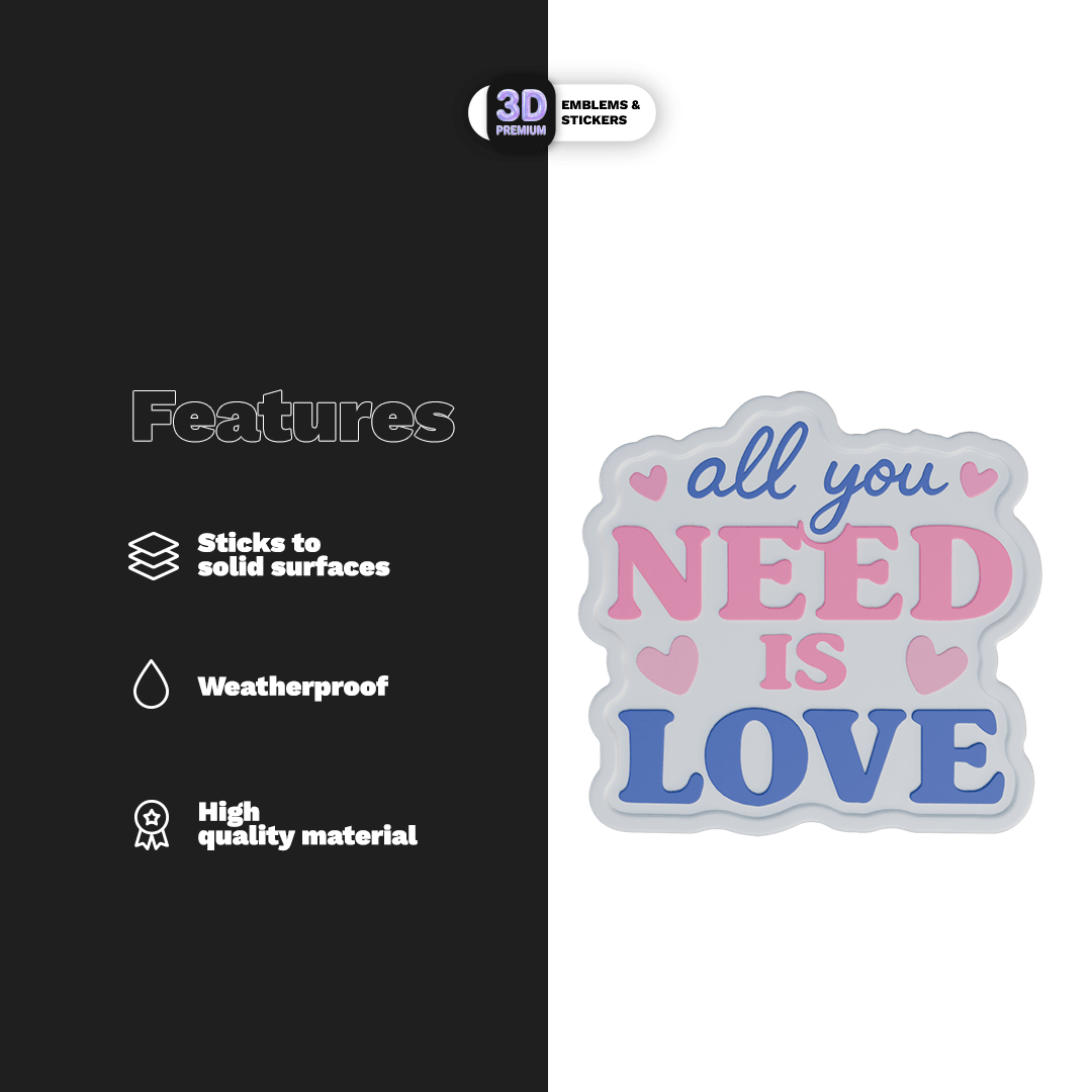 ALL YOU NEED IS LOVE - Stickmadly