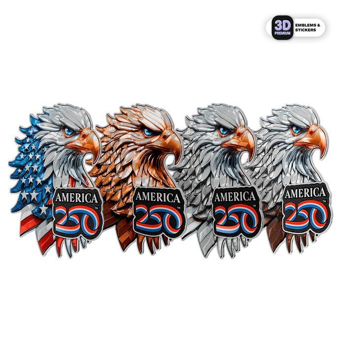 America 250th Anniversary Eagle Emblems Pack