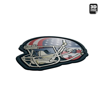 AMERICAN FOOTBALL HELMET USA - Stickmadly