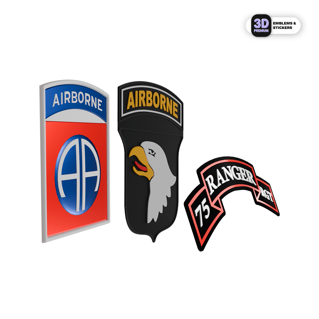 Army Airborne Elite Emblem Pack - Stickmadly
