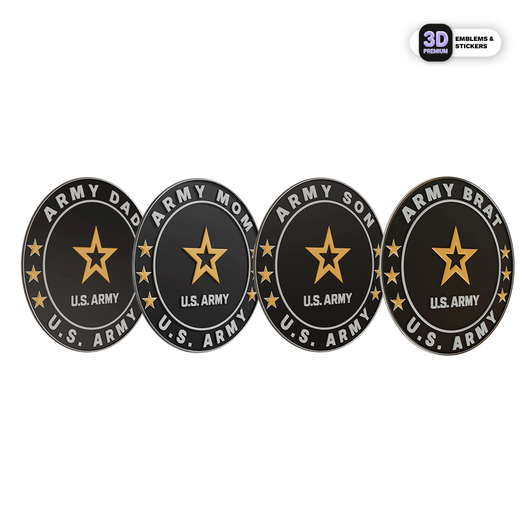 Army Family Emblem Pack - Stickmadly