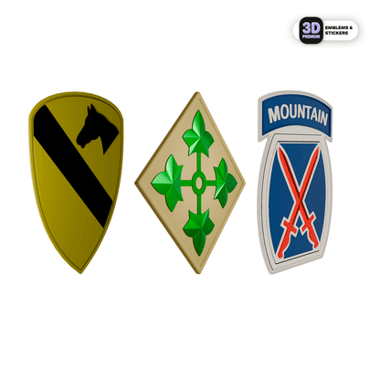 Army Legendary Divisions Emblem Pack - Stickmadly