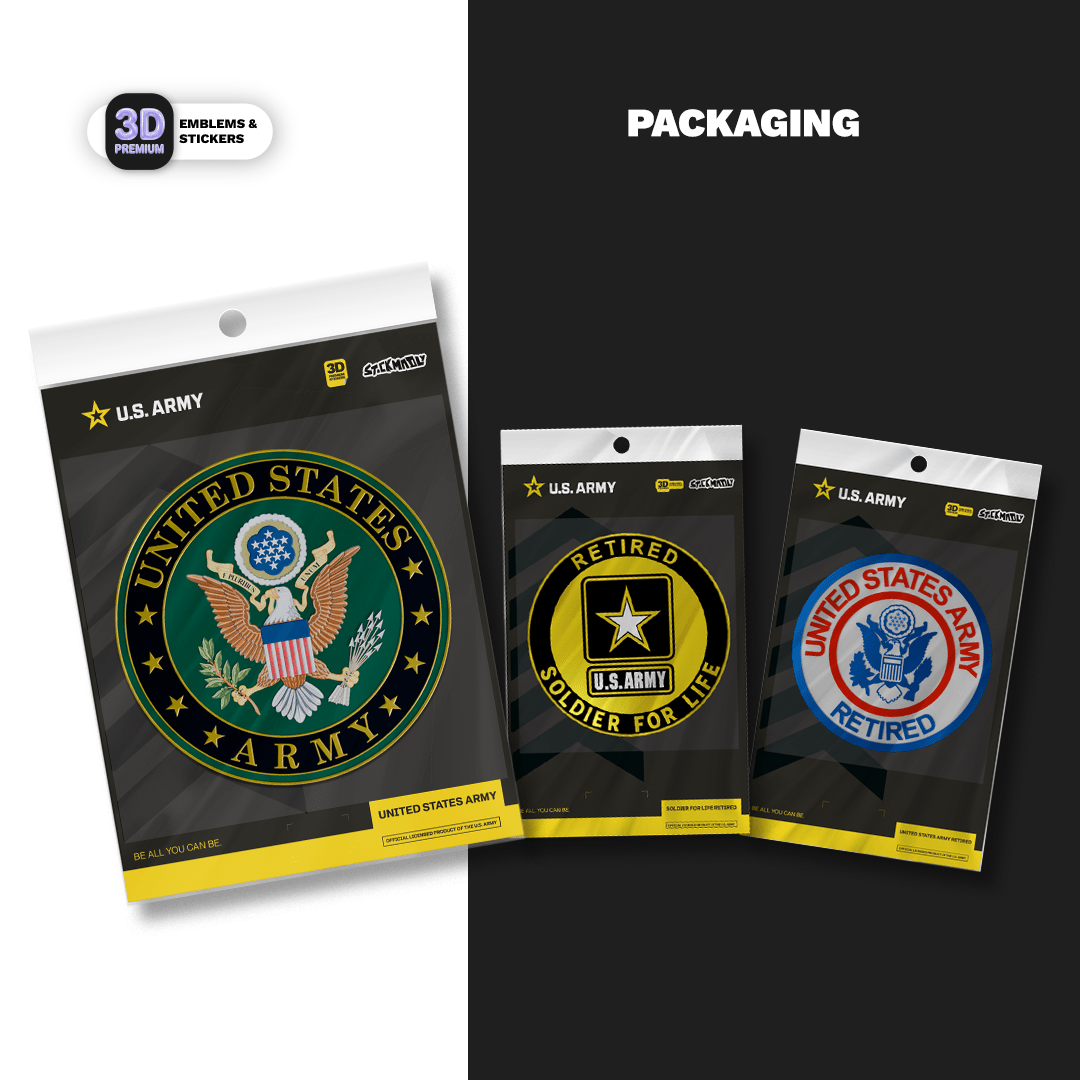 Army Retired With Honor Emblem Pack - Stickmadly