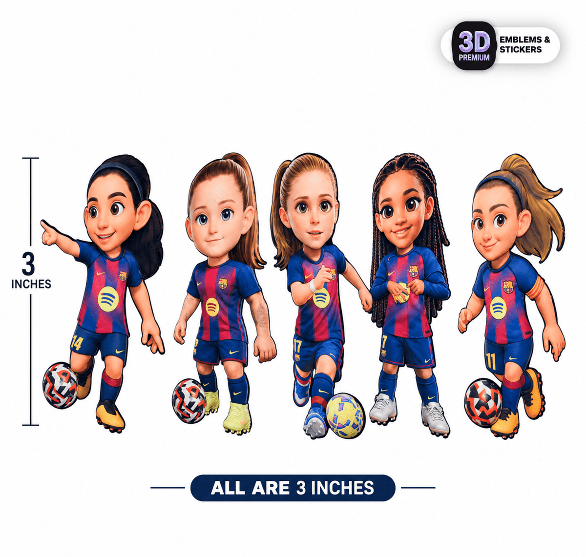 Barça Femení Stars Pack - Stickmadly