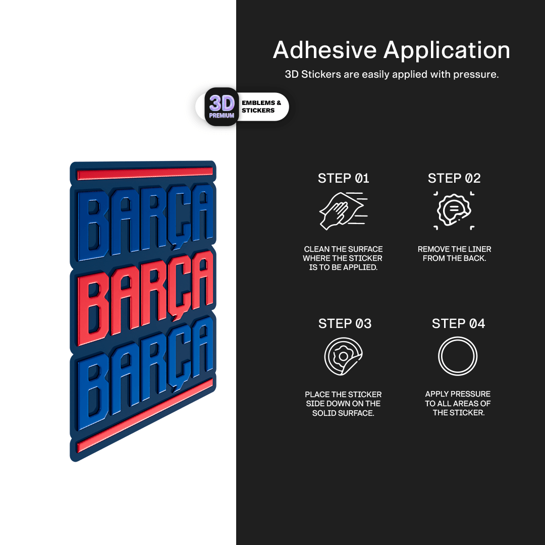 BARÇA RED & BLUE - Stickmadly
