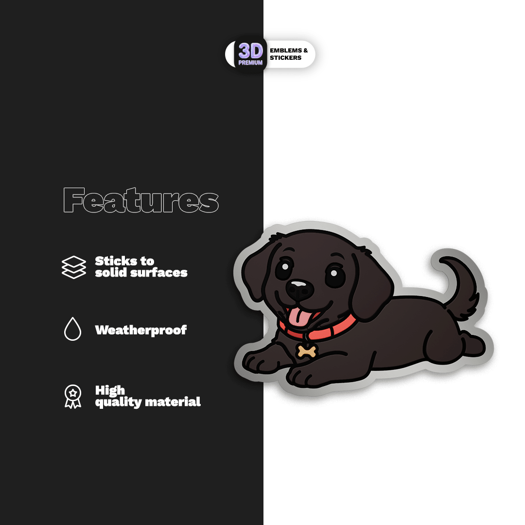 Black Labrador - Stickmadly