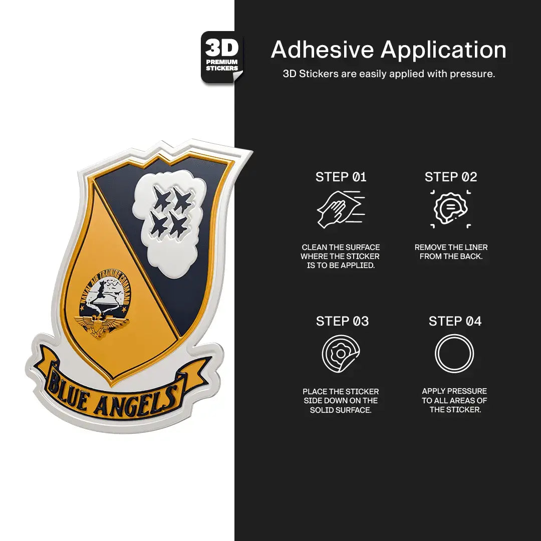 BLUE ANGELS STICKER - Stickmadly
