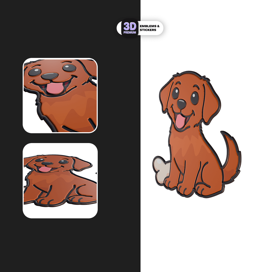 Brown Labrador - Stickmadly