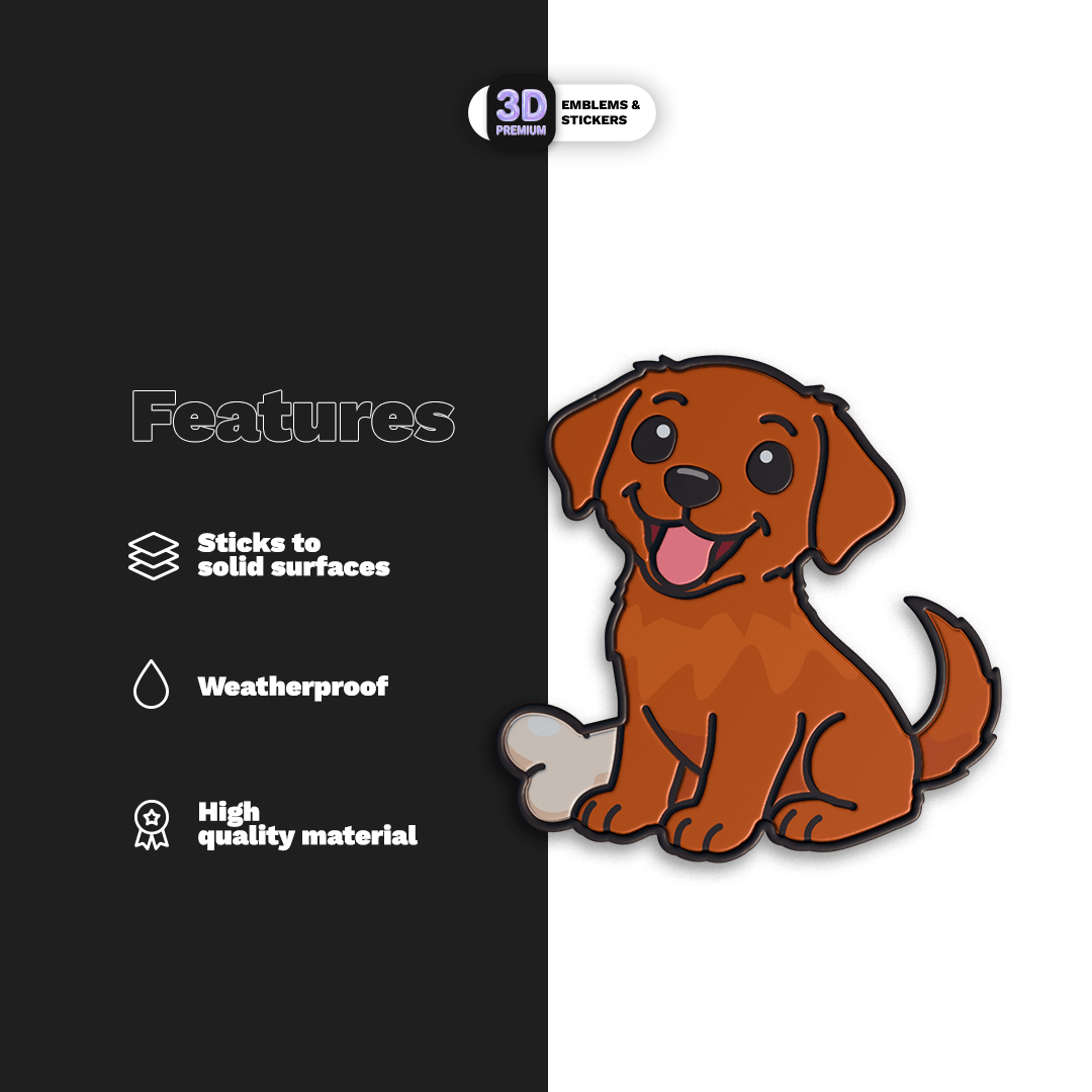 Brown Labrador - Stickmadly