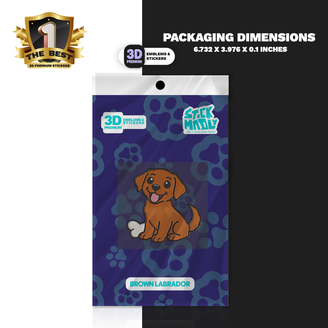 Brown Labrador - Stickmadly