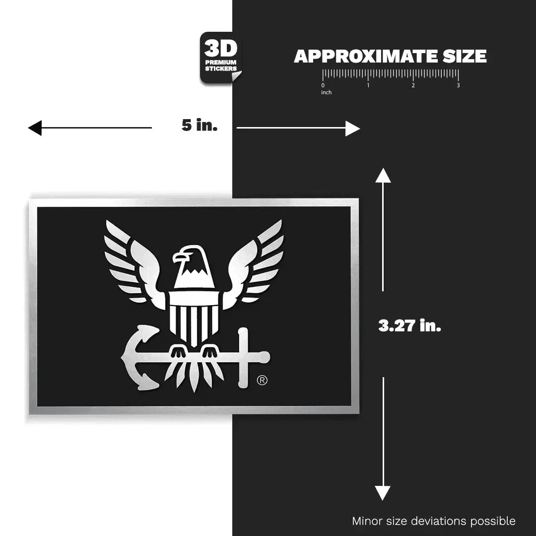 EAGLE ICON BLACK STICKER - Stickmadly