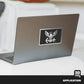 EAGLE ICON BLACK STICKER - Stickmadly