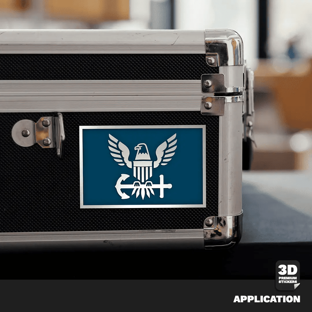 EAGLE ICON NAVY STICKERS -TWO PACK - Stickmadly