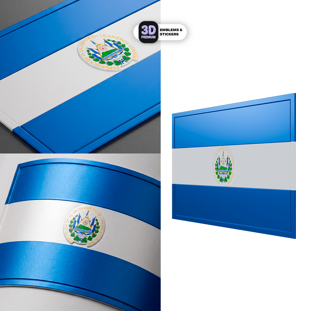 EL SALVADOR EMBLEM PACK - Stickmadly