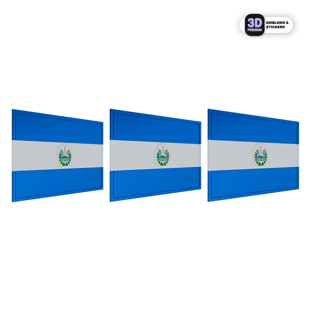 EL SALVADOR EMBLEM PACK - Stickmadly