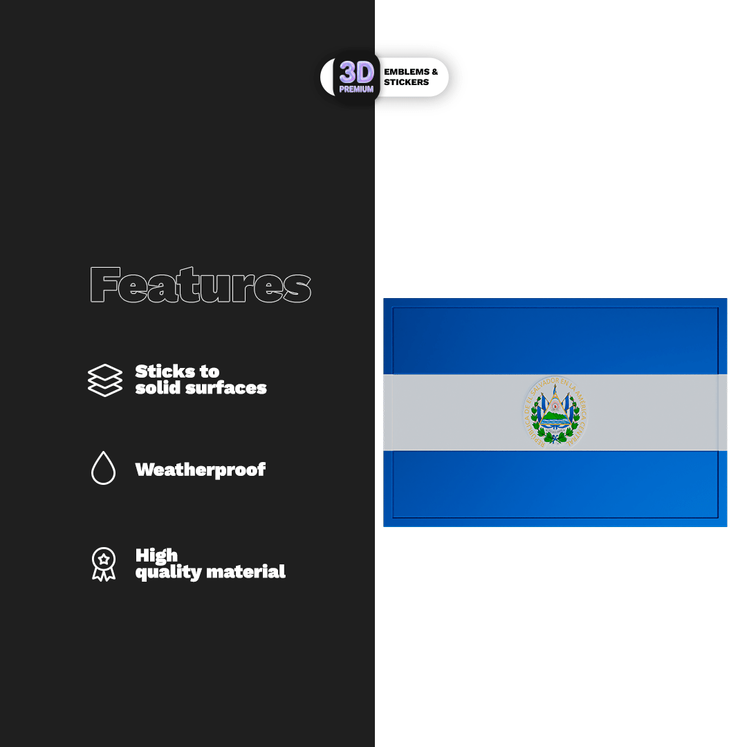 EL SALVADOR FLAG - Stickmadly
