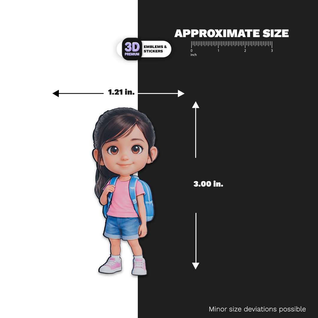 Elementary school girl 2 - Stickmadly