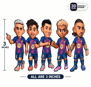 FC Barcelona Chibi Players Pack - Stickmadly