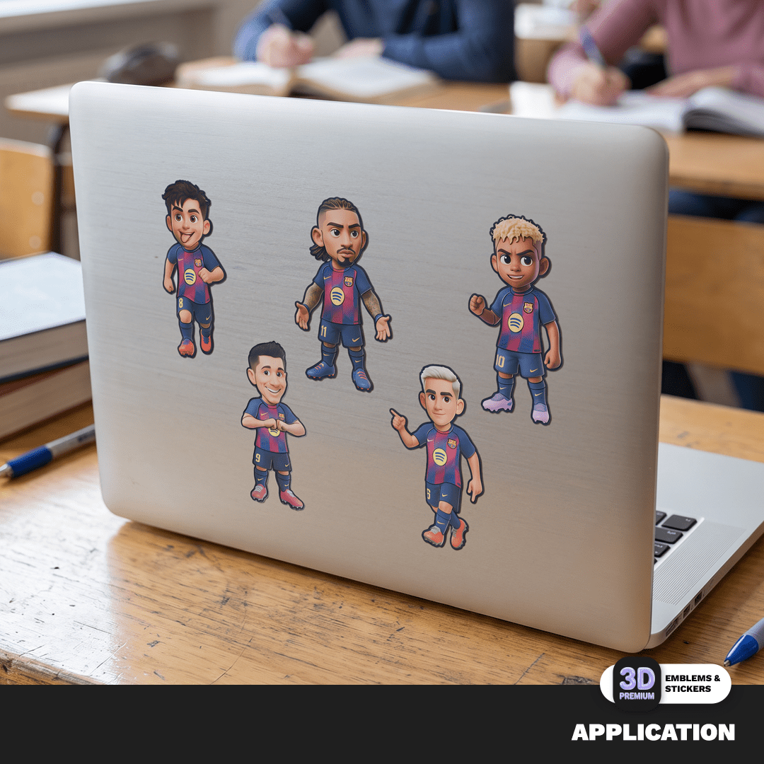 FC Barcelona Chibi Players Pack - Stickmadly