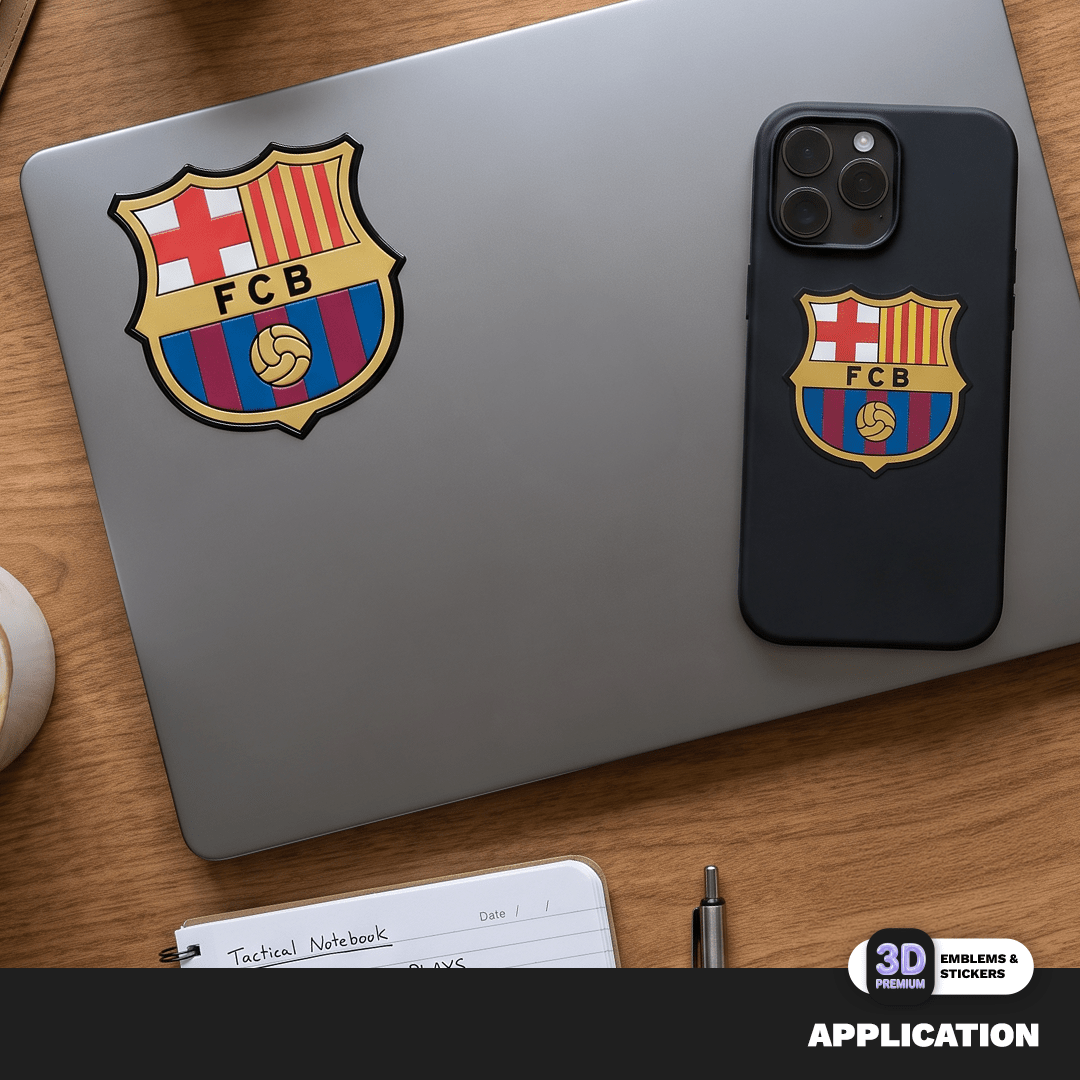 FC Barcelona Crest Duo 3D Sticker Pack - Stickmadly