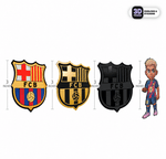 FC Barcelona Crest + Lamine Yamal (3'') 4-Pack - Stickmadly