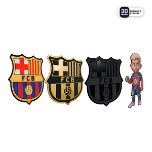 FC Barcelona Crest + Lamine Yamal (3'') 4-Pack - Stickmadly
