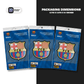 FC Barcelona Crest Metallic 3-Pack 3'' - Stickmadly