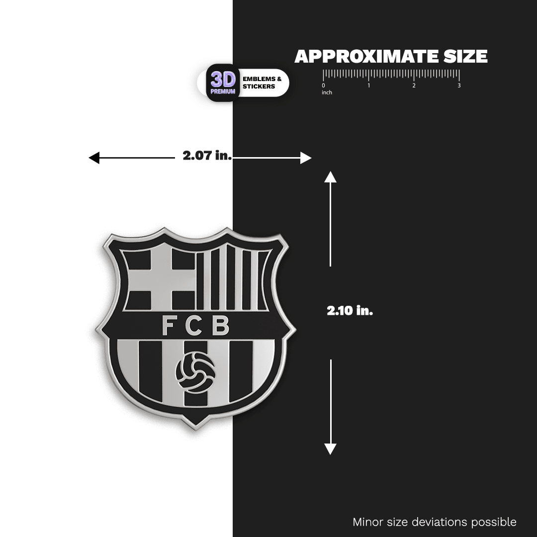 FC Barcelona Crest Trio 2" 3D Sticker Pack - Stickmadly