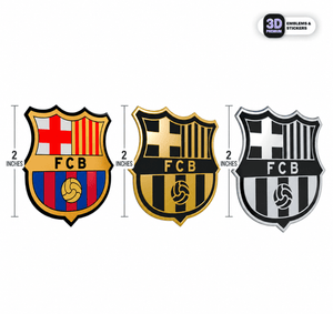 FC Barcelona Crest Trio 2" 3D Sticker Pack - Stickmadly