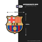 FC Barcelona Crest Trio 3" 3D Sticker Pack - Stickmadly