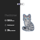 GREY TABBY CAT - Stickmadly