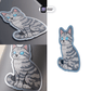 GREY TABBY CAT - Stickmadly
