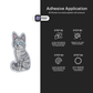 GREY TABBY CAT - Stickmadly