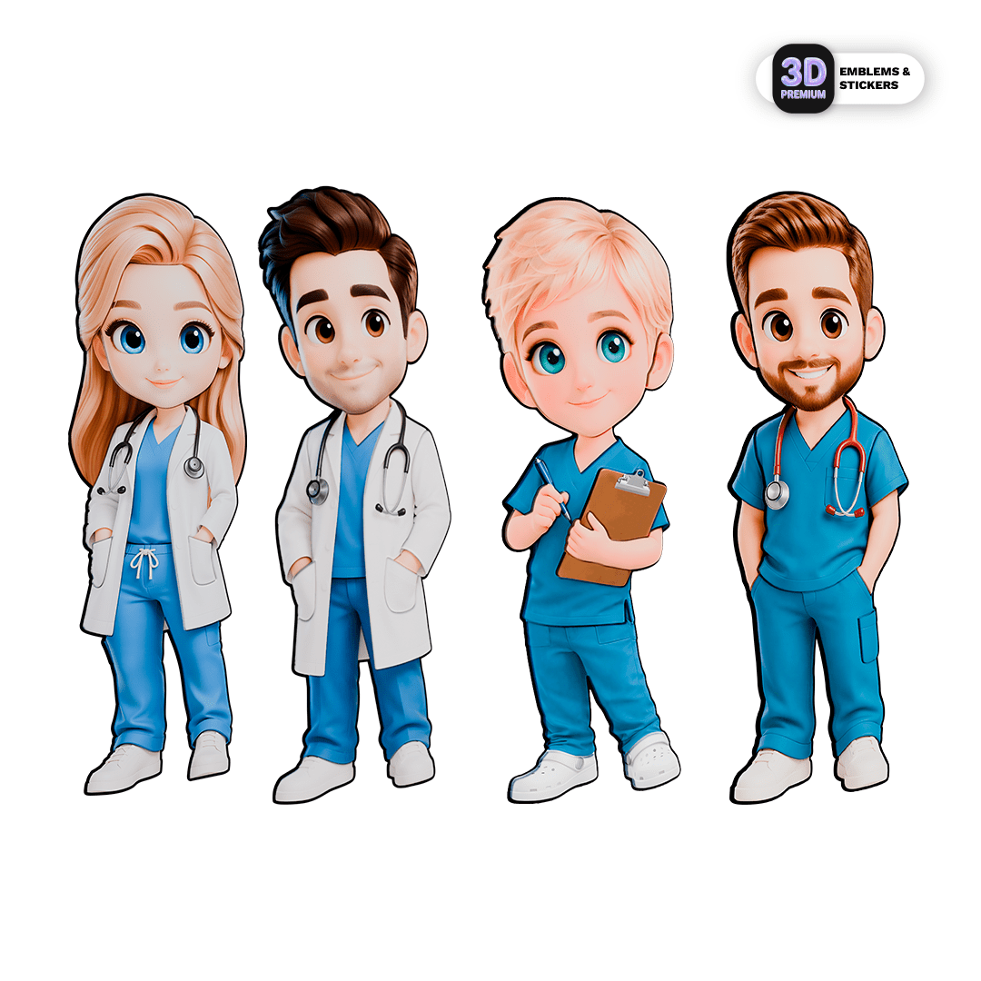 Healthcare Heroes Pack - Stickmadly