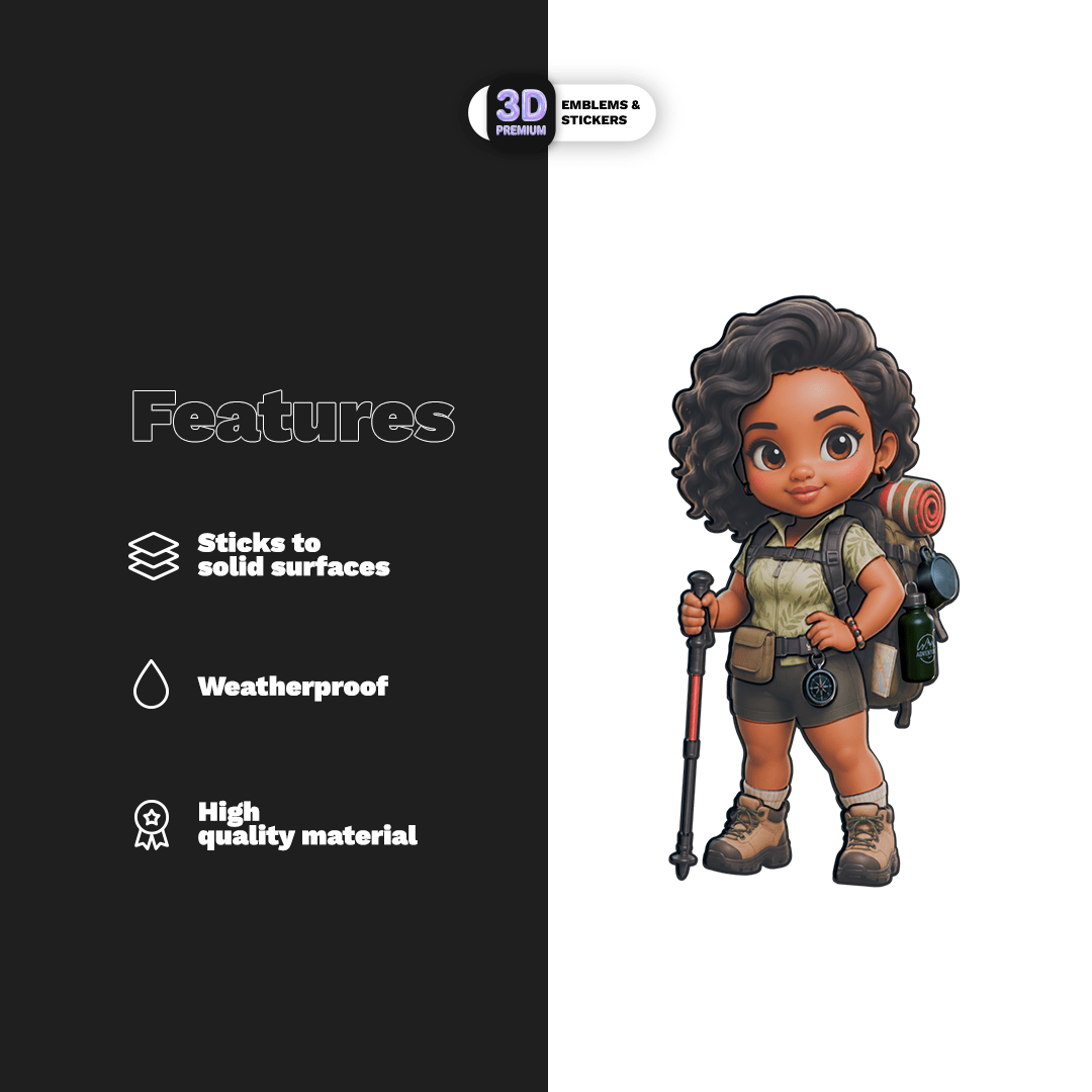 HIKER FEMALE CHIBI - Stickmadly